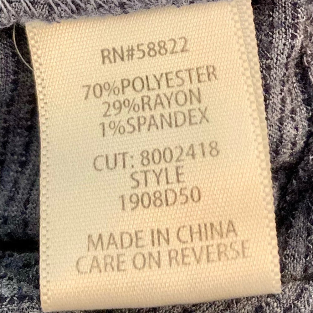 Max Studio Gray Knit Ruffle Tie Neck Dress Size XS Oversized - Picture 11 of 12